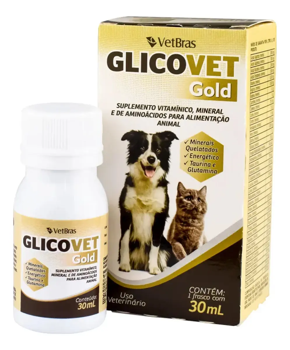 Glicovet Gold - Suplemento Vitamínico 30ml