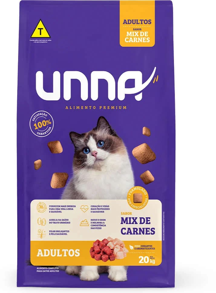 Unna Gato Adulto Carne 20kg