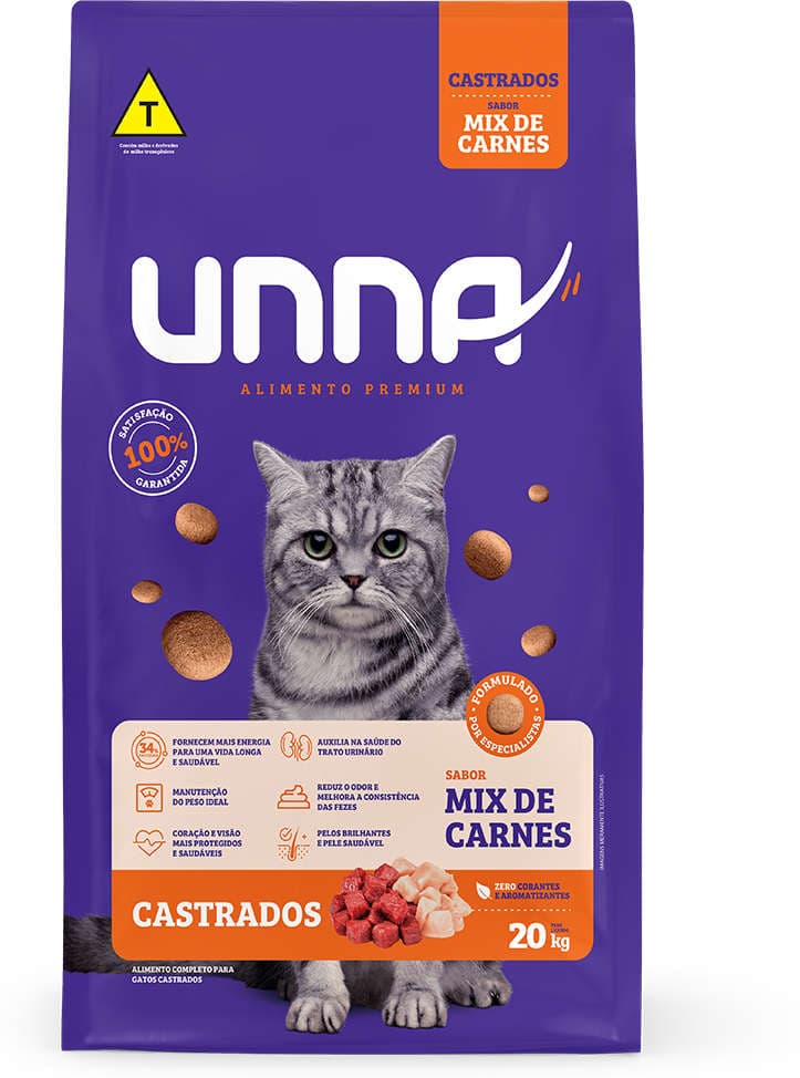 Unna Gato Castrado Carne 20kg