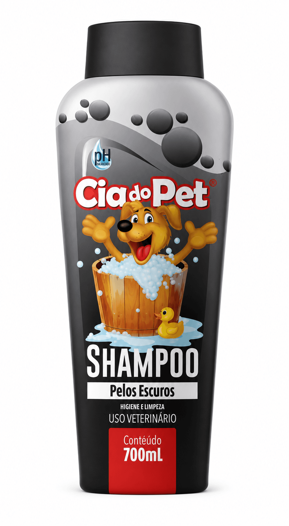 Shampoo Cia do Pet Pelos Escuros para Cães e Gatos 700ml